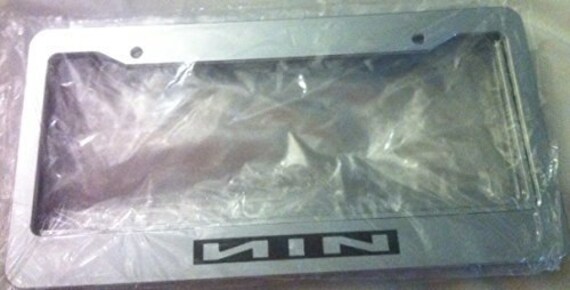 Nine Inch Nails Chrome Automotive License Plate Frame I - Nine Inch Nails Picture Frame Nine Inch Nails Chrome Automotive License Plate Frame I - Nine Inch Nails Picture Frame
