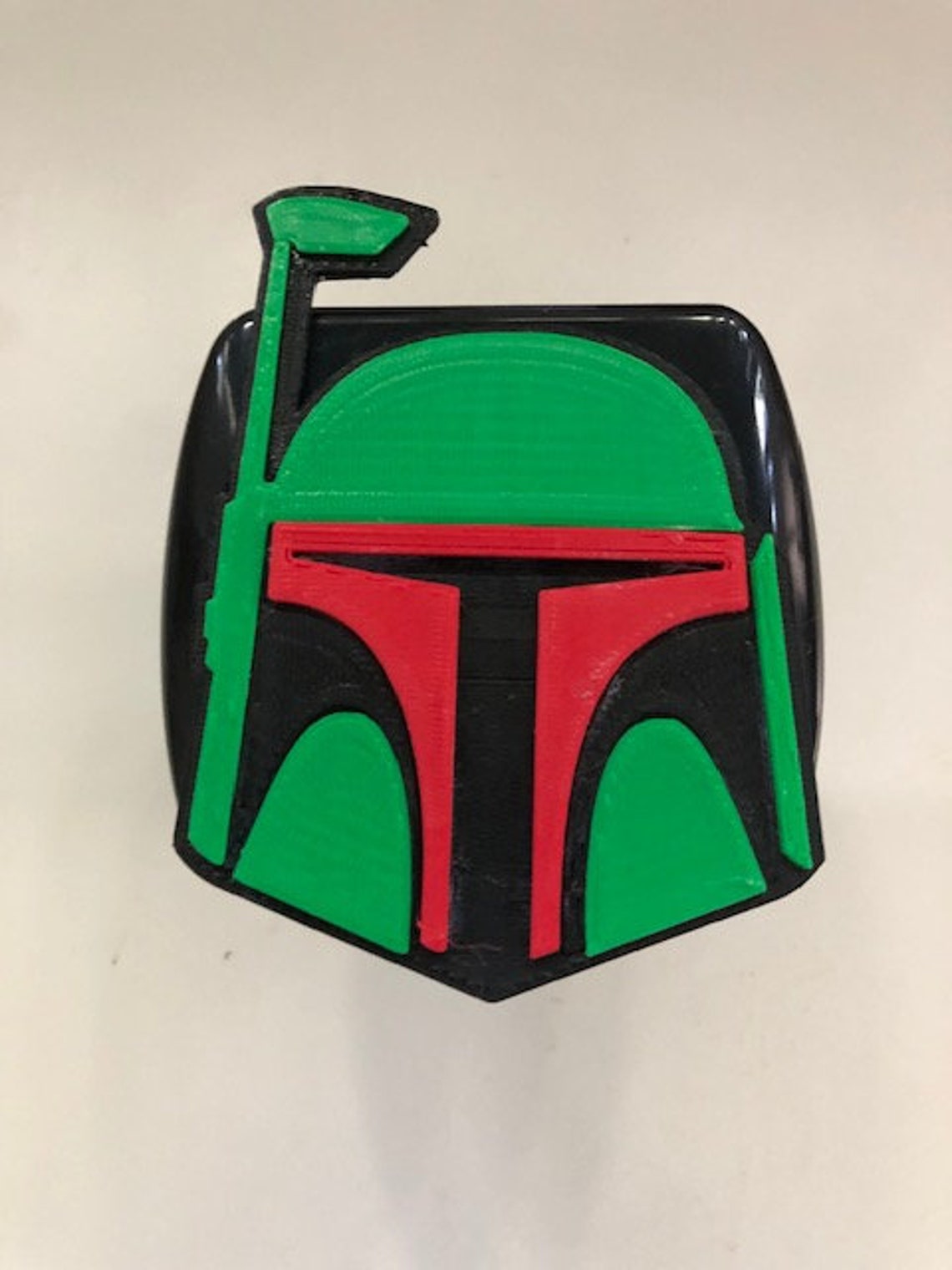 Boba Fett Mask in 3d Black with Multi Color 2 inch | Etsy