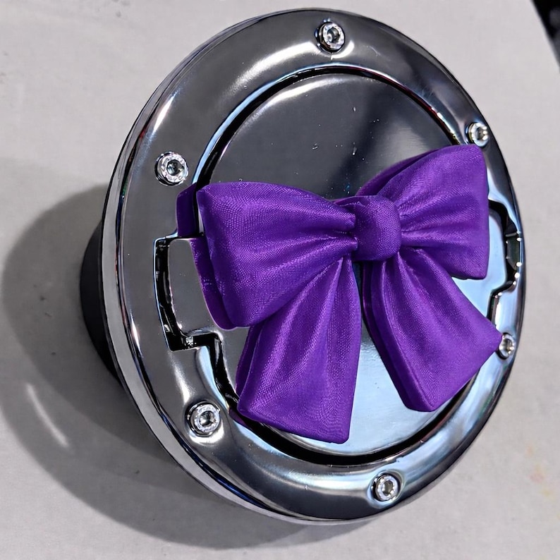 Fancy Bow Tie Ribbon in 3D - Chrome With Various Colors for Jeep ...