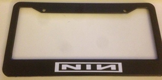 Nine Inch Nails Black Automotive License Plate Frame I - Nine Inch Nails Picture Frame Nine Inch Nails Black Automotive License Plate Frame I - Nine Inch Nails Picture Frame
