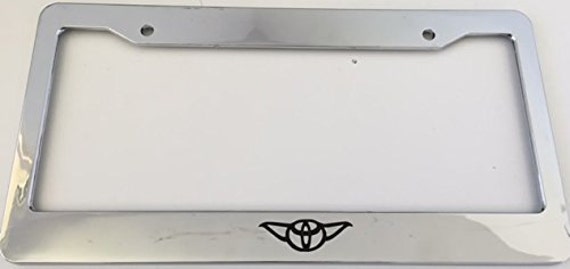 Yoda And Luke/'s Dagobah Swamp Tours Star Wars Fans Glossy Black Plate Frame