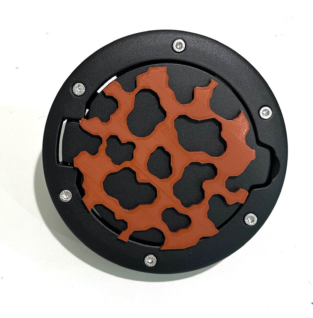 Moo Cow Prints in 3D - Black With Brown for Jeep Wrangler JK/JKU Flag ...