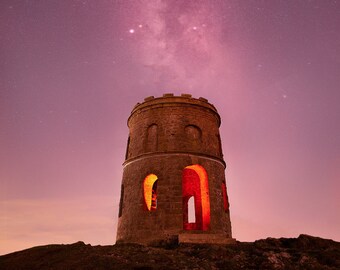 Peak District Milky Way Print | Solomon's Temple Fine Art Photography