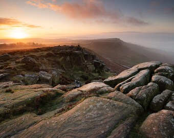 Curbar Edge Print | Peak District Landscape Photography