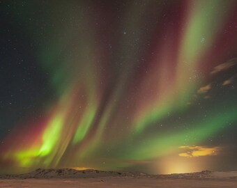 Landscape Photography Print - The Northern Lights - Iceland 16x12