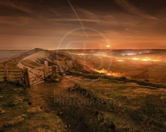 Mam Tor Print | Peak District Landscape Photography | UK Nature Wall Art