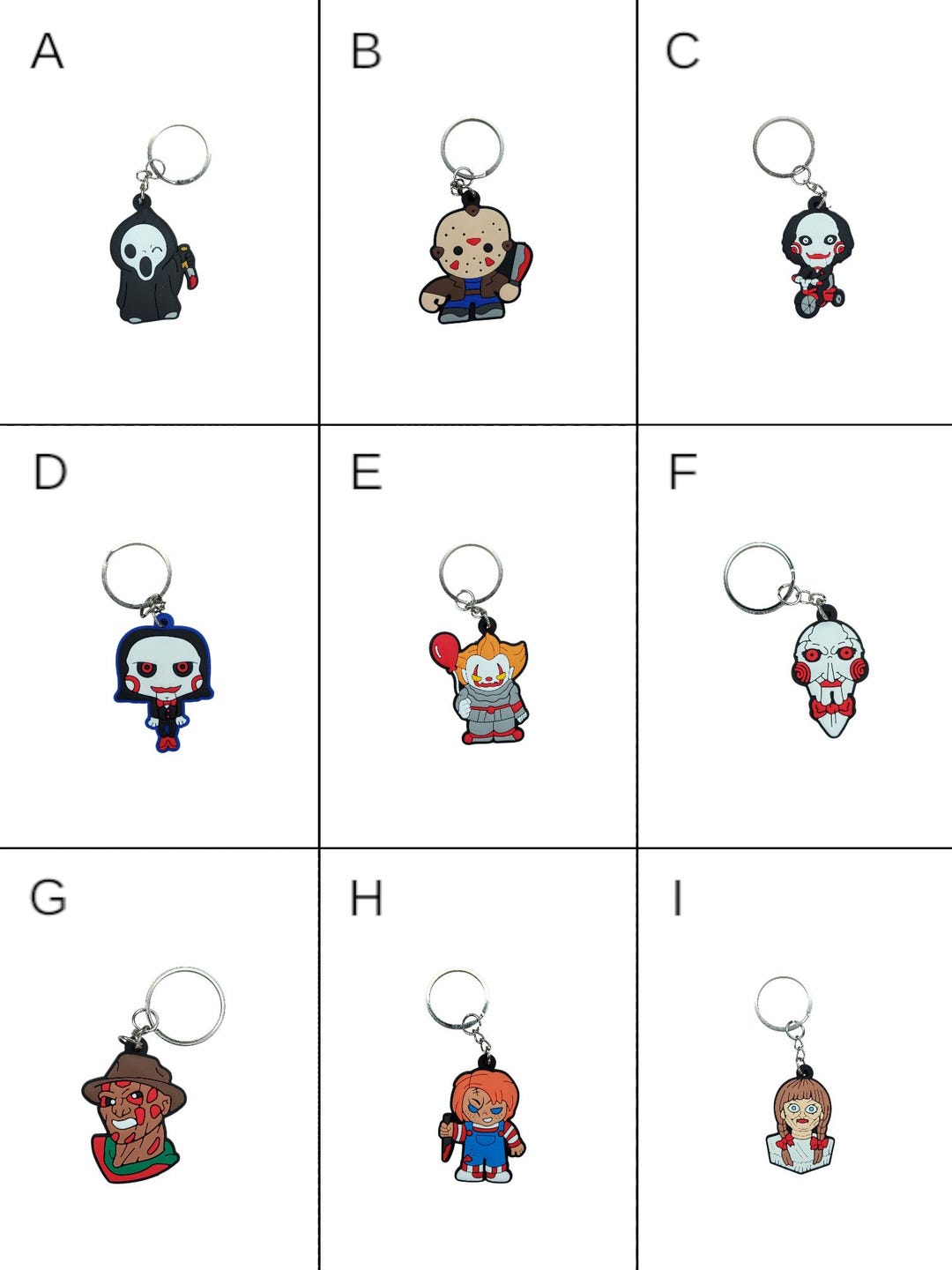 Horror Keychains, Keychains, Horror Key Chains,spooky Keychains,creepy ...