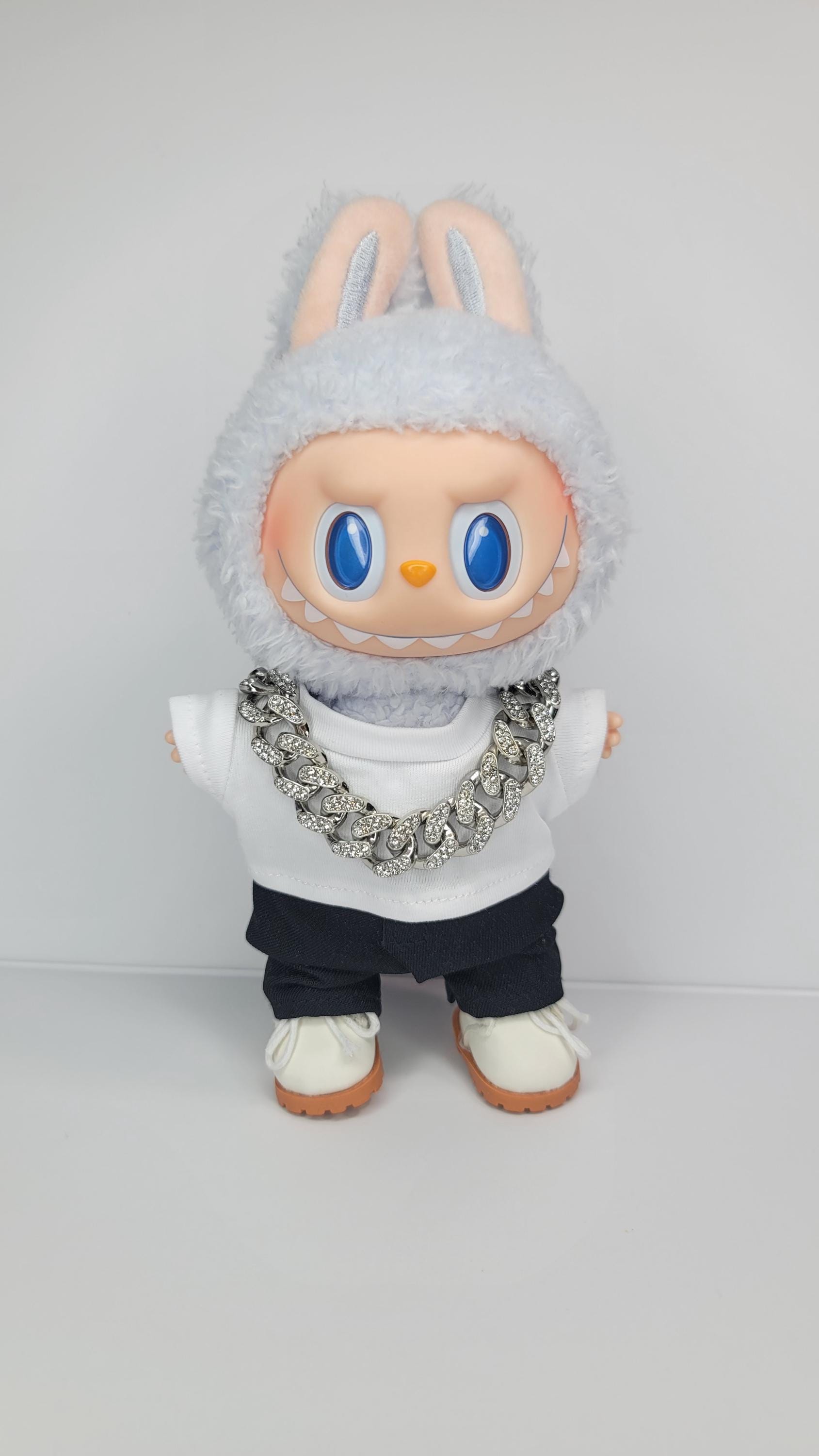 Blinged-Out Labubu Chain - Sparkle & Style for Your Favorite Mischief-Maker!