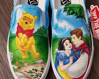 Hand painted disney shoes