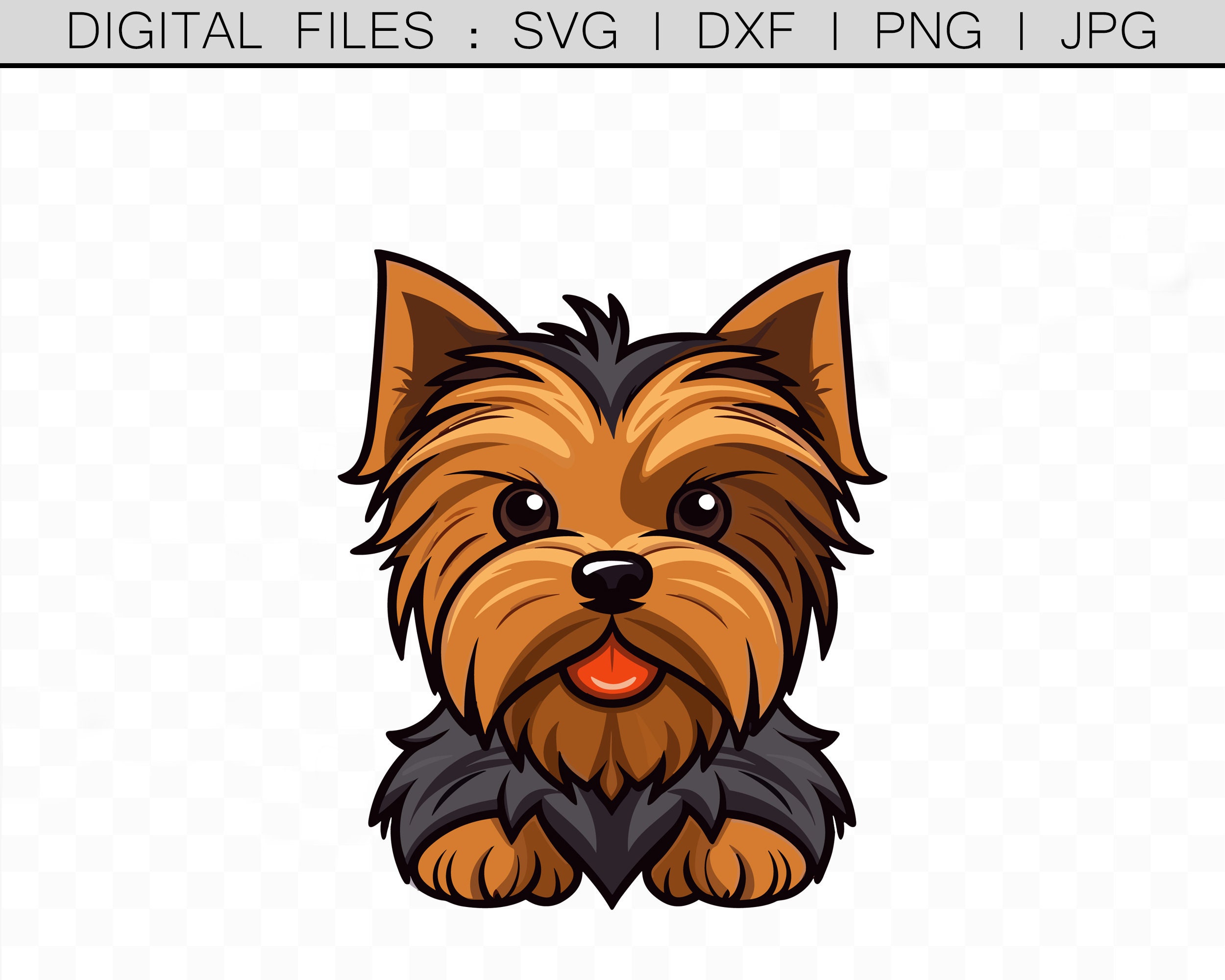 Yorkie Cartoon Face Cover Yorkie Cartoon Face Cover