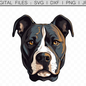 American Pit Bull Terrier Dog Clipart, svg, png, dxf, Sublimation Mug Design, Pit Bull Lover, Pit Bull svg, Commercial Use
