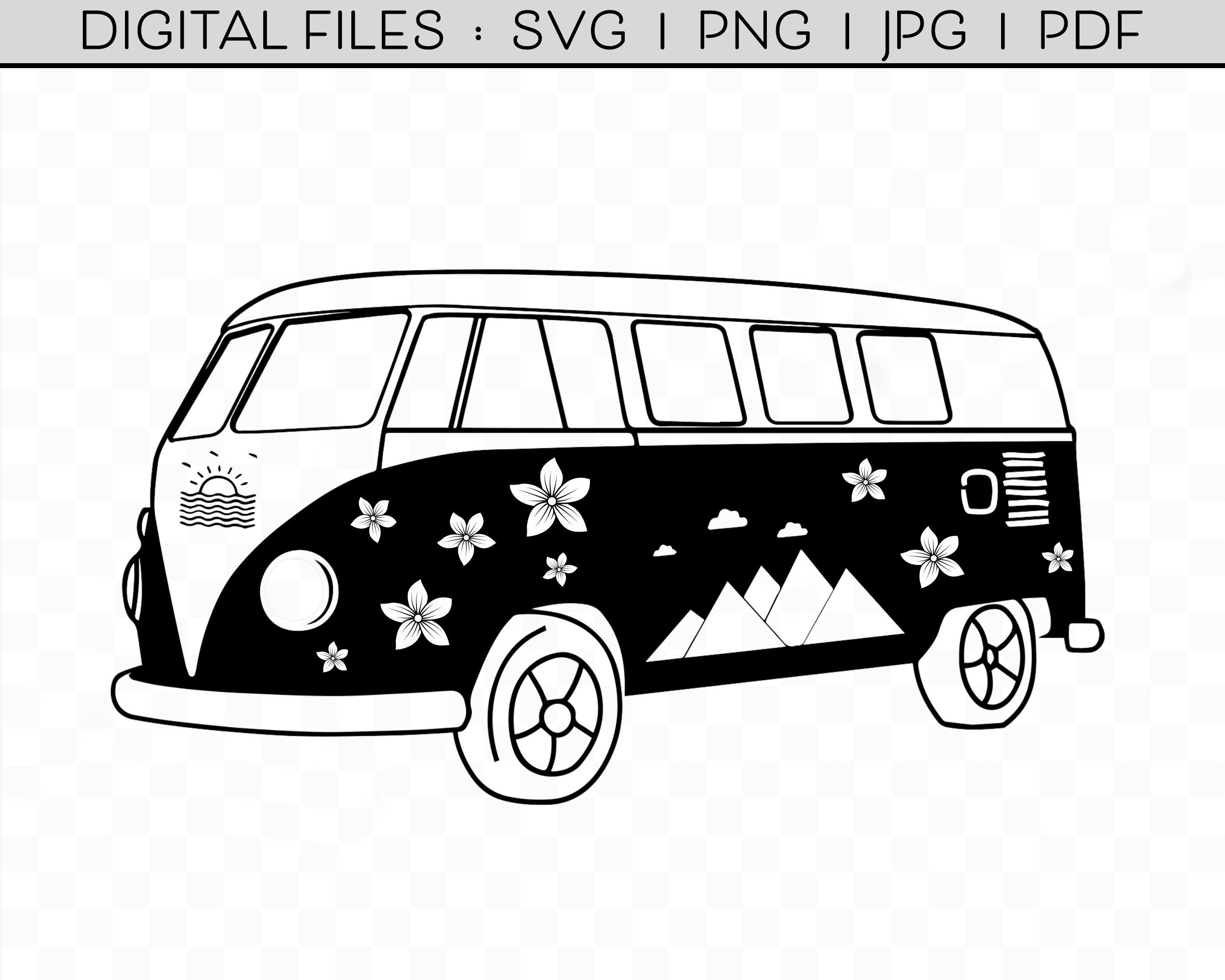 Old School Year Dated 1958 Retro Campervan Camper Van Vinyl car sticker 120x85mm 