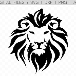 ライオン svg、ライオン ヘッド svg、ライオン ヘッド クリップアート、クリカット、カメオ、ライオン シルエット、ライオン デカール デザイン、ライオン ロゴ、ライオン エンブレム、ライオン svg カット ファイル