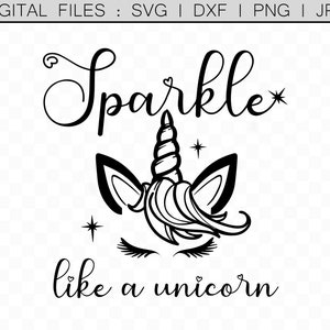 Einhorn Svg, Kinder Svg, Mädchen Onsie Svg, Funkeln wie ein Einhorn, Einhorn Vektor, Einhorn Zitat Svg, Little Girls Svg, Einhorn Clipart