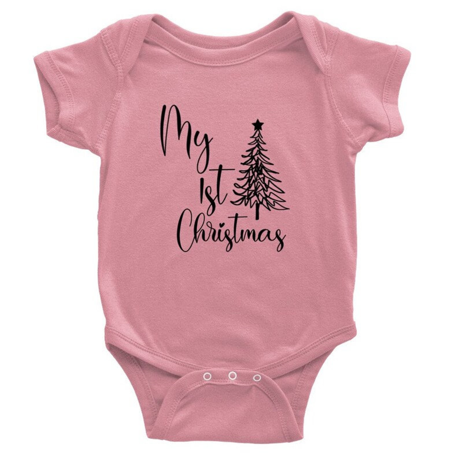 My First Christmas Baby Onesies Svg Christmas Tree 1st Xmas Etsy