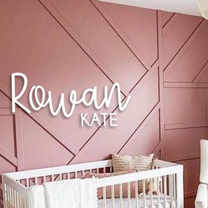 Baby girl Wooden Name Sign, Nursery Name, Baby Name Cut out, Cutout Name, Wood Name Sign, Baby Name, first and middle name