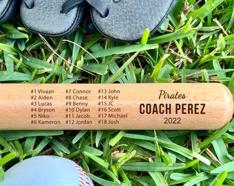 Engraved Miniature Coach Baseball Bat, Coach's Baseball Bats, Custom Baseball Bat, Baseball Coach Gift, Softball Coach , 17" bat Coach #2