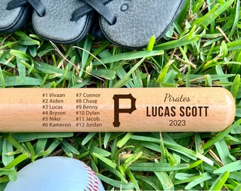 Engraved Miniature bat, baseball player end of season gift idea, softball player bat, engraved mini bat team gift ideas, tee ball player bat