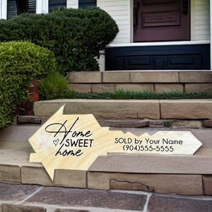 Personalized Wood Key Sign: Real Estate Closing Photo Prop