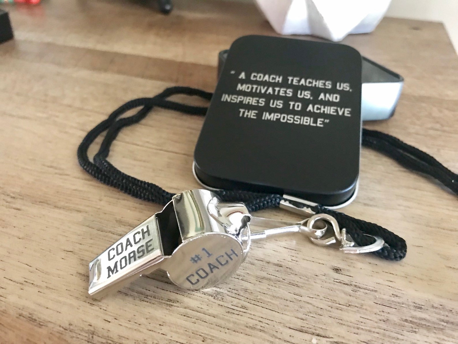 Engraved Basketball Coach Whistle Coach Gift Engraved Coach Etsy