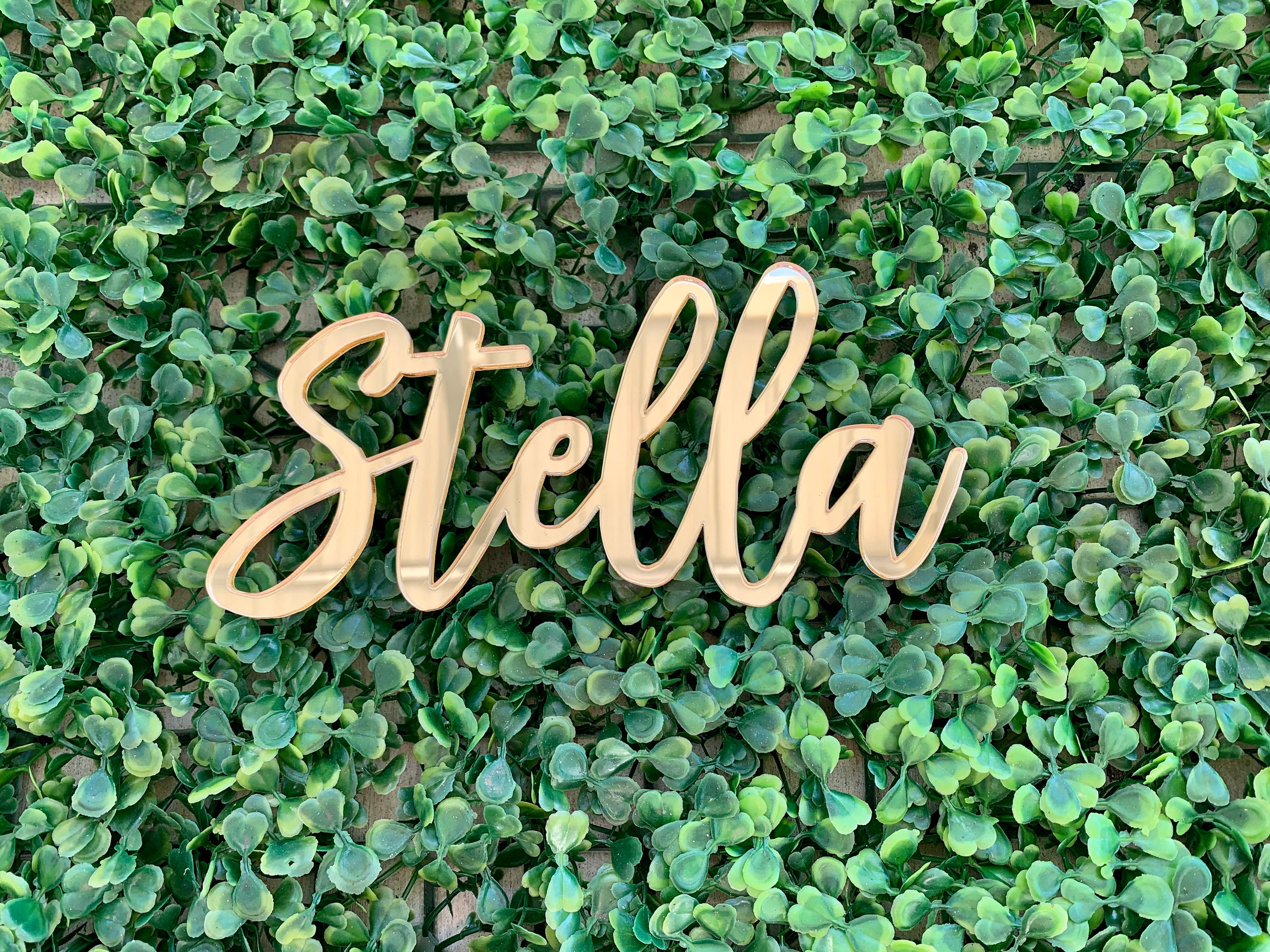 Custom ACRYLIC Name Sign Gold Acrylic Nursery Sign Rose Gold Etsy