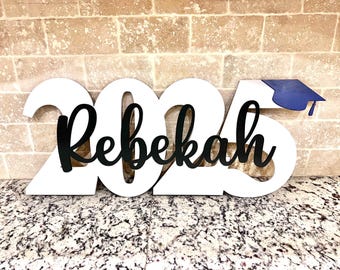 Personalized Graduation Year Sign: Birch Wood Senior Photo Prop