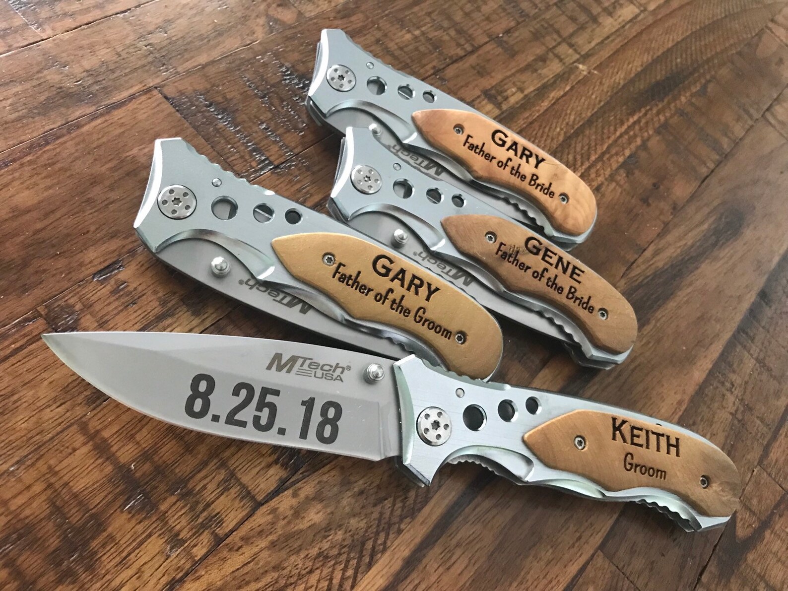 Engraved Groomsmen Knife With Clip Engraved Knife Engraved Etsy