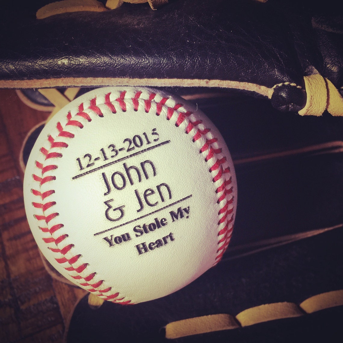 Engraved Baseball Custom Message Baseball Baseball Coach Etsy