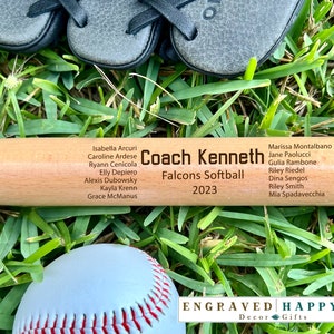 Engraved miniature coach bat, engraved coach bat, engraved bat, Baseball coach, Baseball Bat, Custom Baseball Bat, Baseball Coach Gift