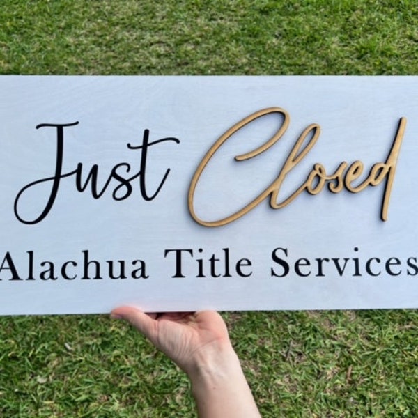 Just Closed Sign Etsy