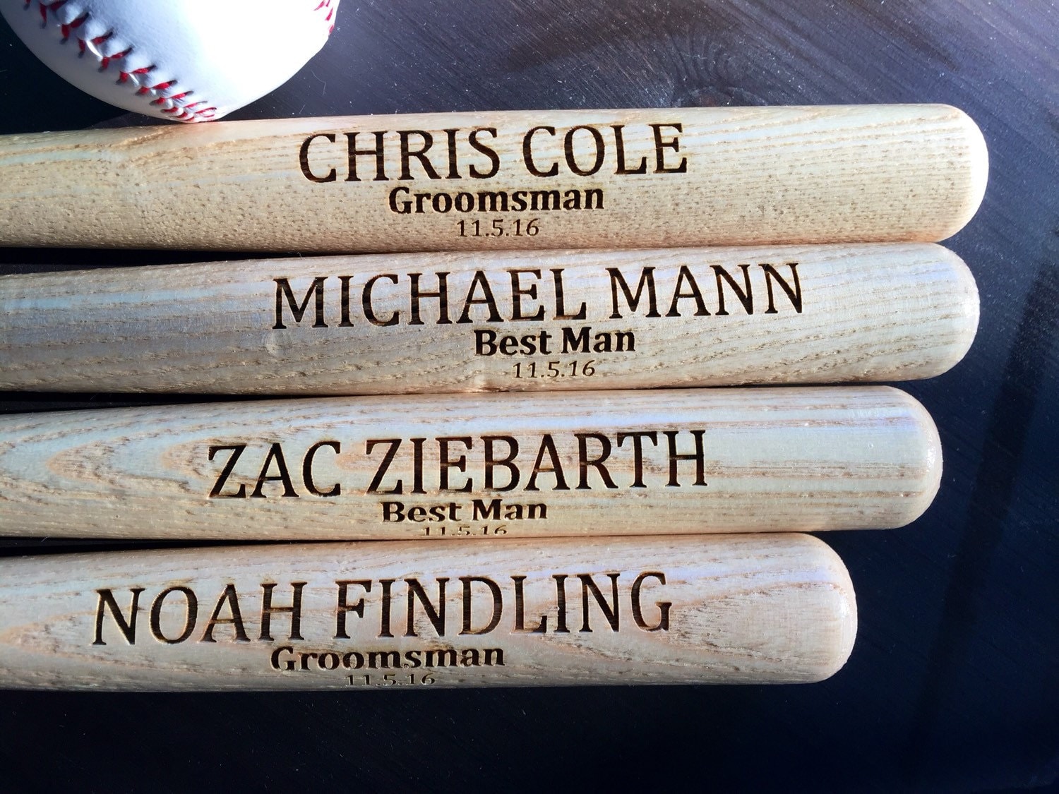 Engraved Groomsman Baseball Bat Groomsmen Baseball Bats Etsy