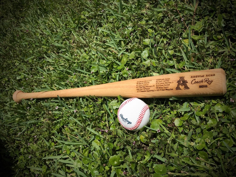 Coach Bat Full Sized Engraved Bat Engraved Coach Baseball Etsy