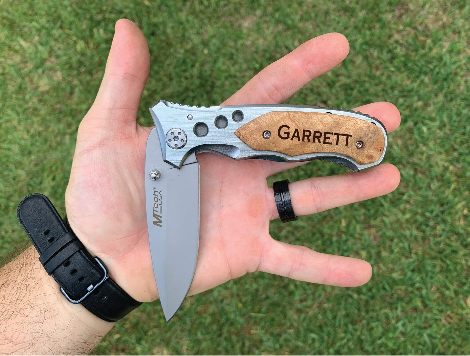 Engraved Groomsmen Knife With Clip Engraved Knife Engraved Etsy