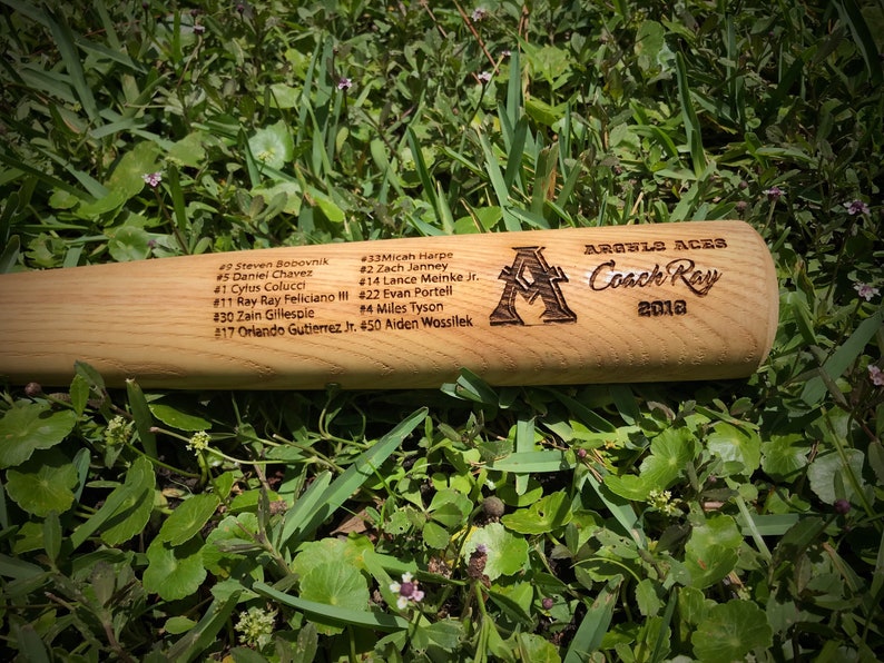 Coach Bat Full sized engraved bat Engraved Coach Baseball Etsy