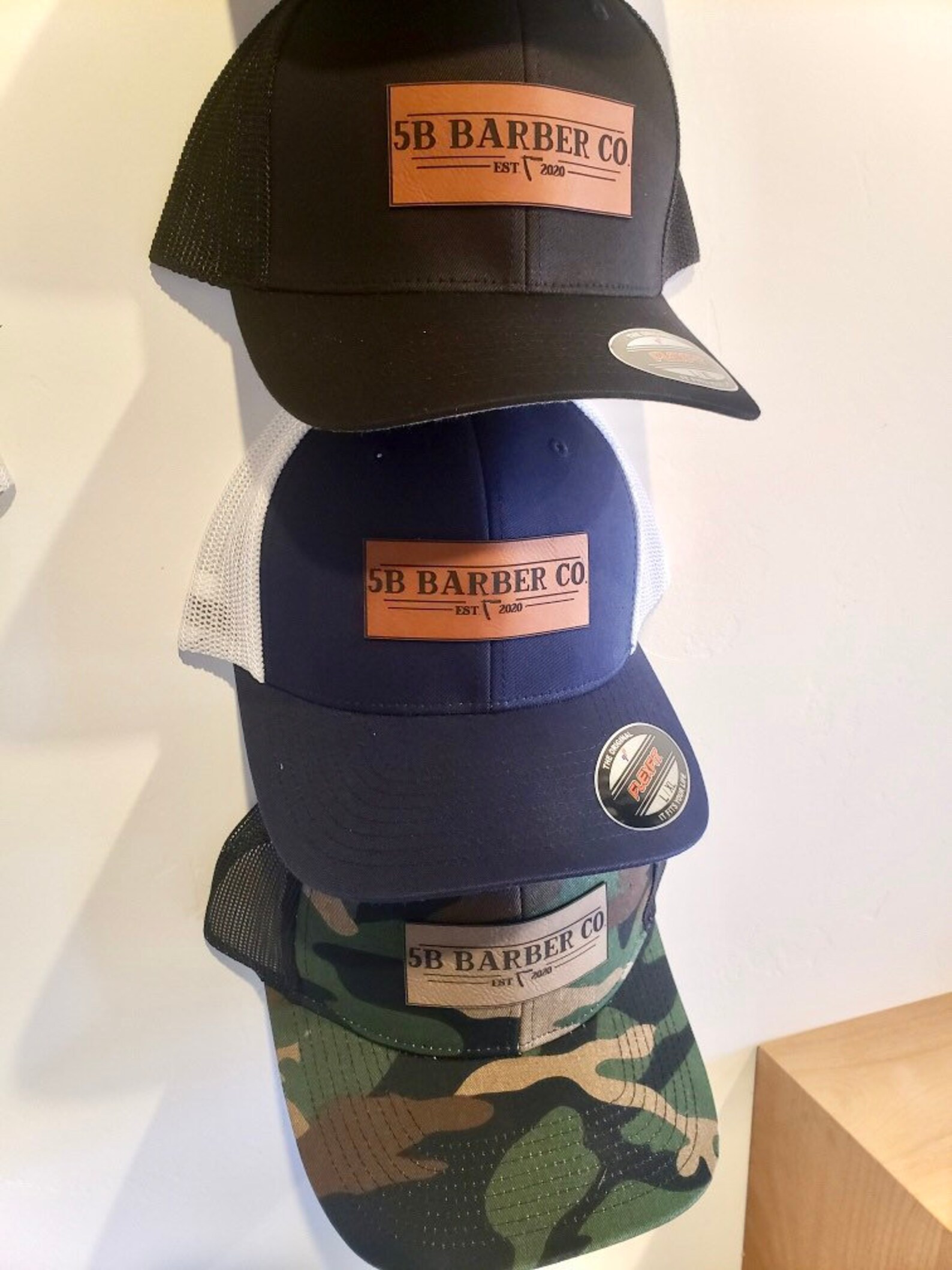 Custom Hat with leather patch Leather patch hat flexfit Etsy