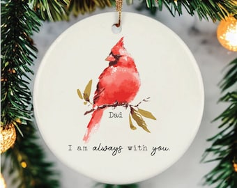 Memorial gift, mourning christmas gift, grief gift, christmas ornament, cardinal christmas ornament, loss gift