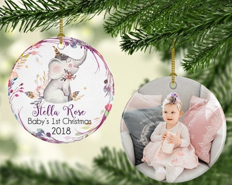 Baby's first christmas ornament, newborn ornament, baby girl gift, baby shower gift, baby christmas ornament, 1st christmas ornament