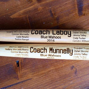 Engraved Miniature Coach Baseball Bat, Coach's Baseball Bats, Custom Baseball Bat, Baseball Coach Gift, Softball Coach Gift , 17 bat image 6