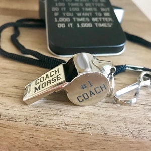 Engraved Whistle, Coach Gift, Engraved Coach Whistle, Name Engraved on Whistle, Coach Gift , Basketball, Baseball, Soccer football