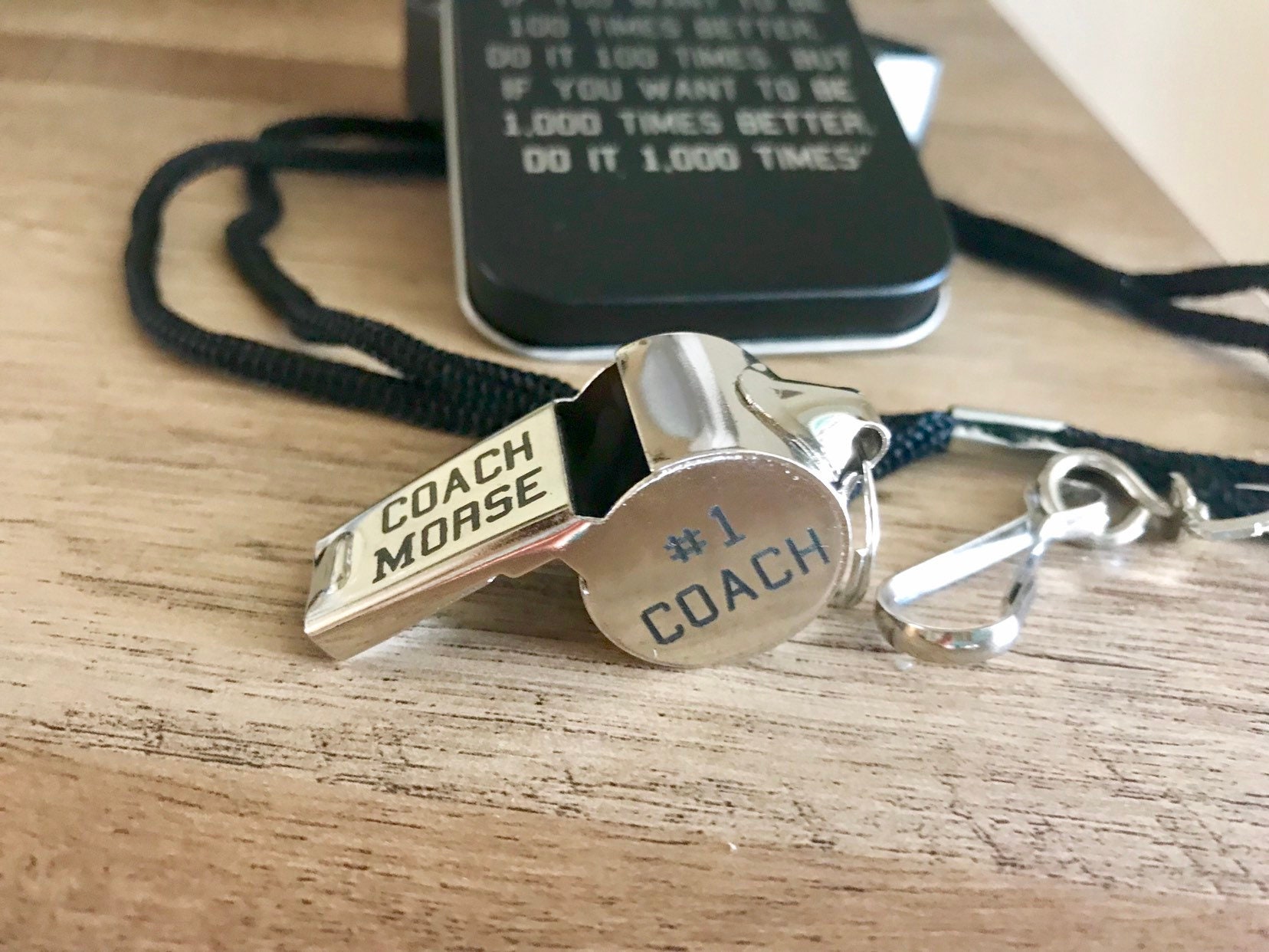 Engraved Whistle Coach Gift Engraved Coach Whistle Name Etsy