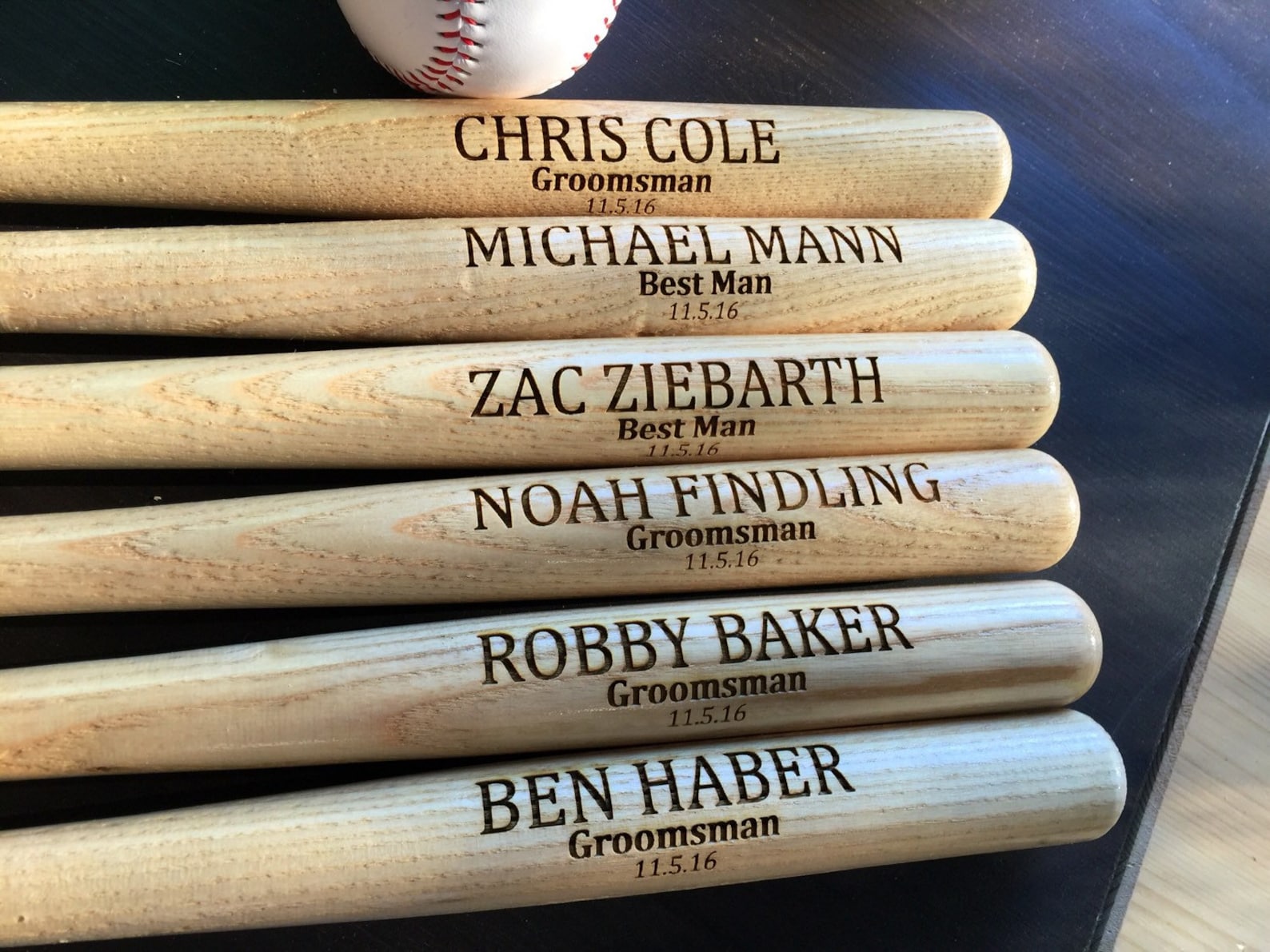 Engraved Groomsman Baseball Bat Groomsmen Baseball Bats Etsy
