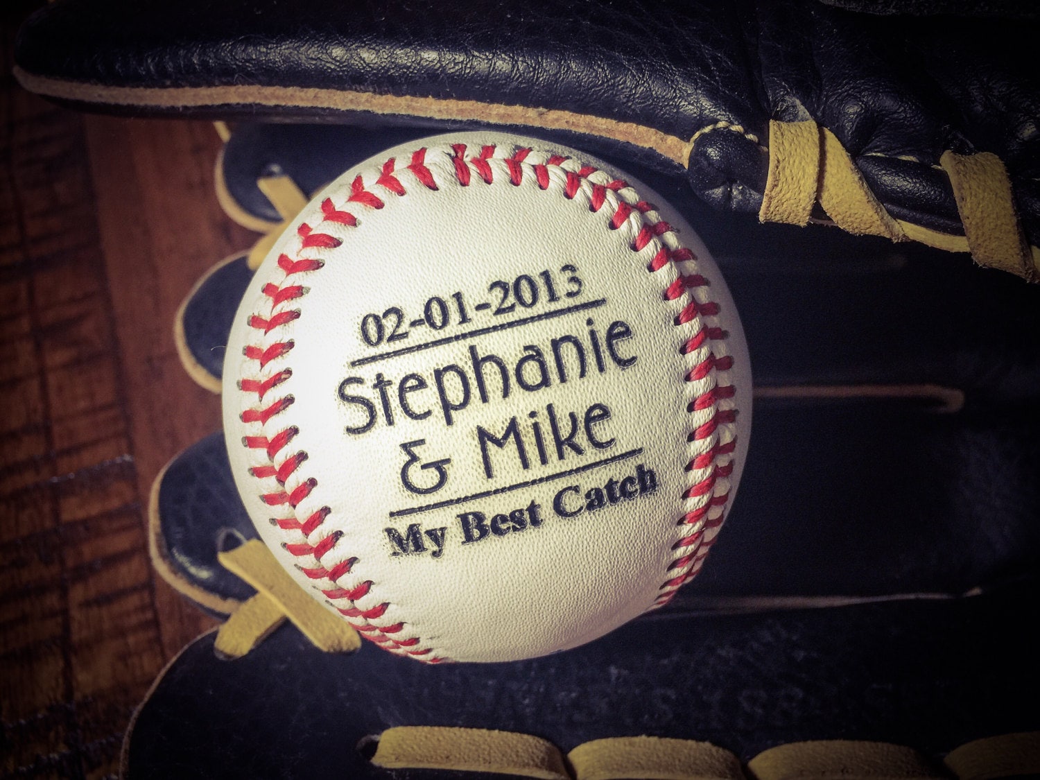 Engraved Baseball Custom Message Baseball Baseball My Best Etsy