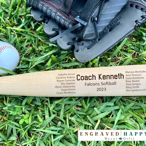 Engraved Full Sized Coach Baseball Bat Coach's Baseball Etsy