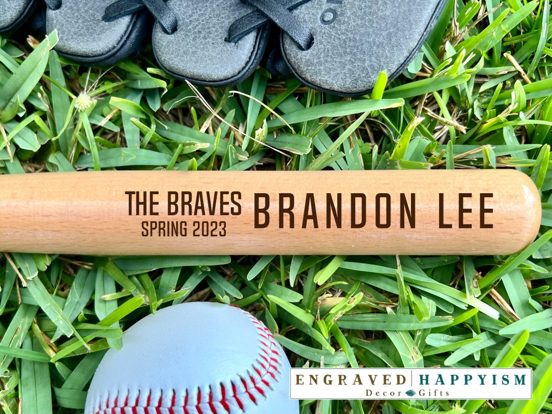 Engraved Miniature Player Baseball Bat, Cancelled Season Bat Gift
