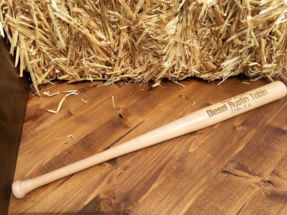 Engraved baseball bat engraved bat newborn baseball newborn Etsy
