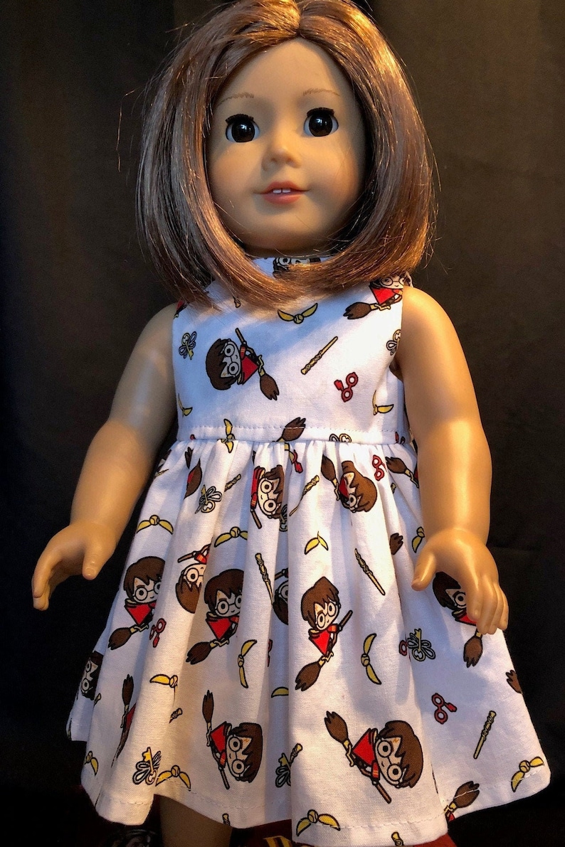 HARRY POTTER QUIDDITCH Dress. 18 Doll Clothes for American Girl