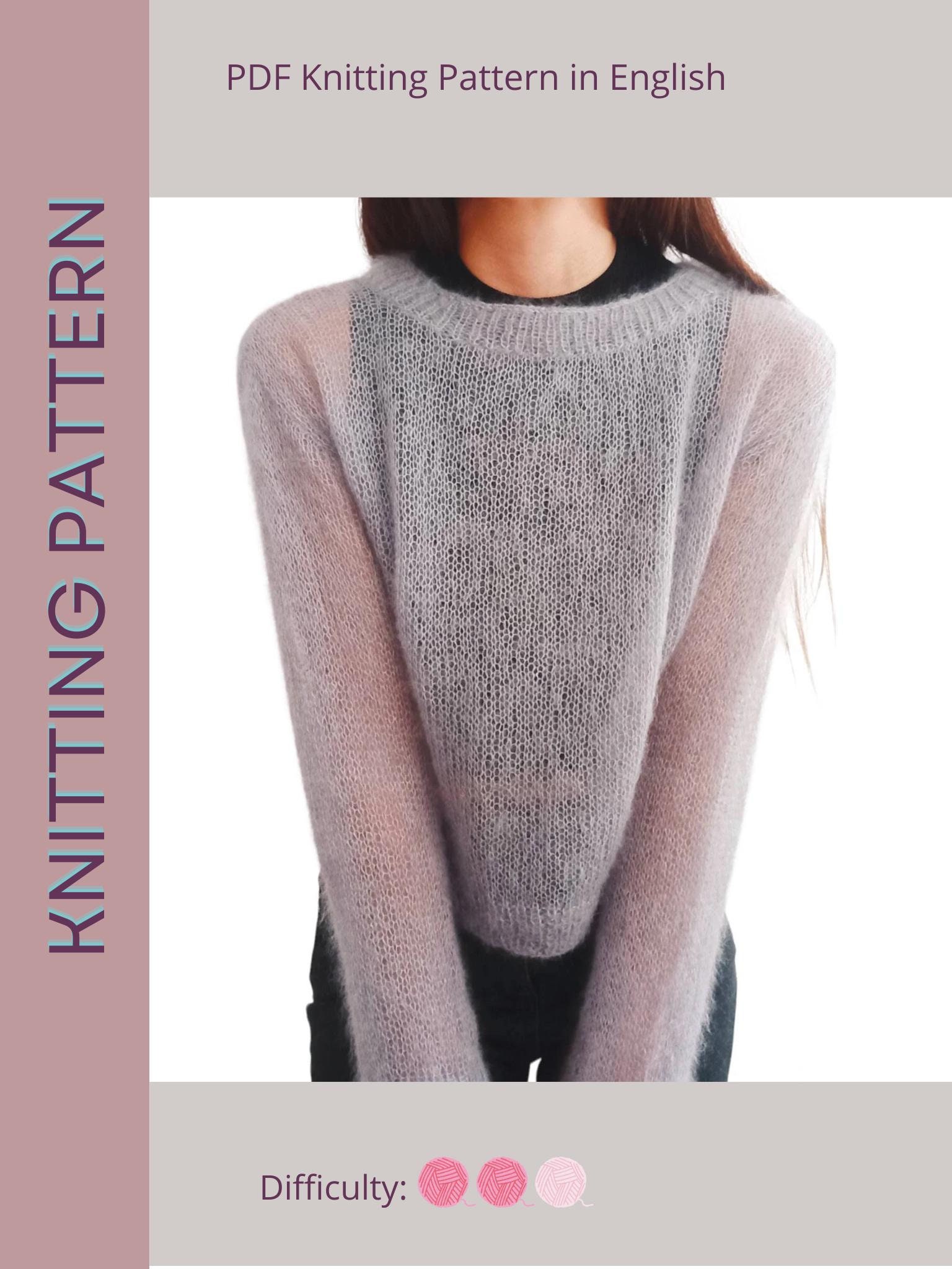 Sheer Mohair Sweater - Etsy Sheer Mohair Sweater - Etsy