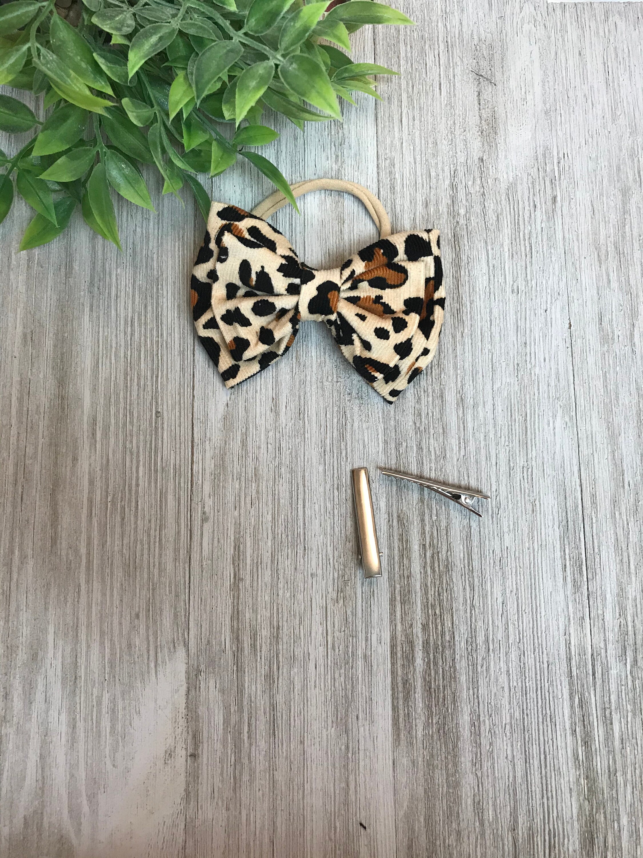 leopard print baby headband