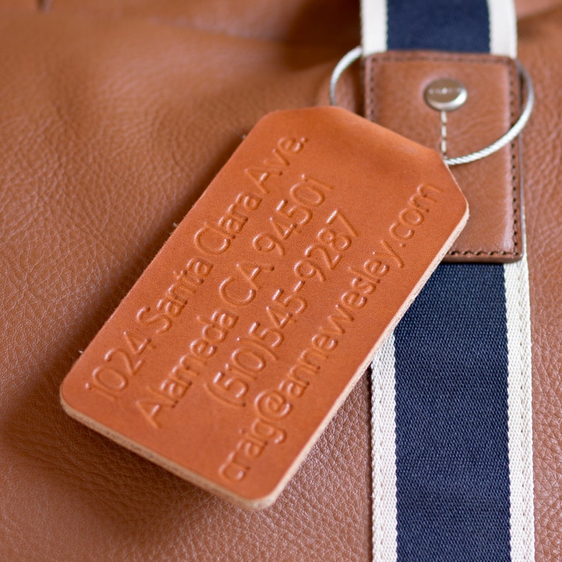 Leather Luggage Tags Personalized Luggage Tags Custom Gifts Etsy