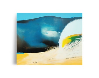 Aileen's Wave Poster -- Giclée Archival Fine Art Print, 11x14 16x20 Unframed -- Surfing Destination Art